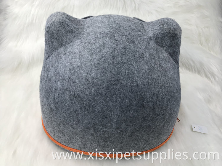New Design Warm Comfortable Felt Cat Cave Beds Soft Bed For Cat